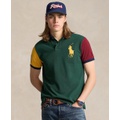 Mens Custom Slim Fit Big Pony Mesh Polo Shirt