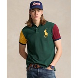 Mens Custom Slim Fit Big Pony Mesh Polo Shirt