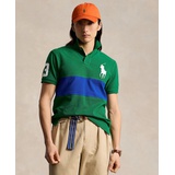 Mens Custom Slim Fit Big Pony Mesh Polo Shirt