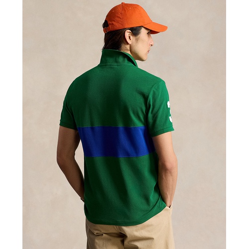 폴로 랄프로렌 Mens Custom Slim Fit Big Pony Mesh Polo Shirt