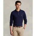 Mens Classic Fit Long Sleeve Soft Cotton Polo Shirt