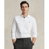 Mens Classic Fit Long Sleeve Soft Cotton Polo Shirt