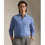 Mens Classic Fit Long Sleeve Soft Cotton Polo Shirt