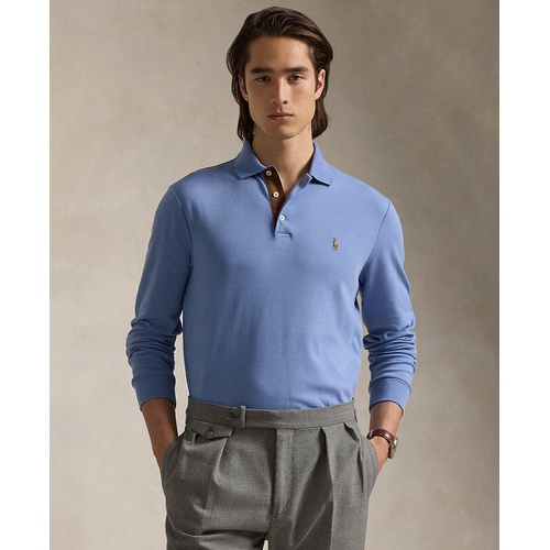 폴로 랄프로렌 Mens Classic Fit Long Sleeve Soft Cotton Polo Shirt