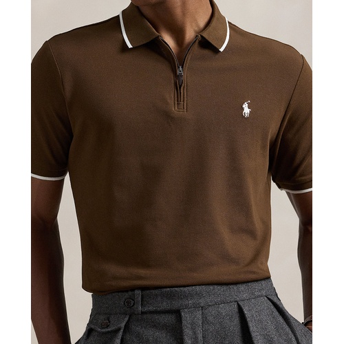 폴로 랄프로렌 Mens Classic Fit Stretch Mesh Zip Polo Shirt