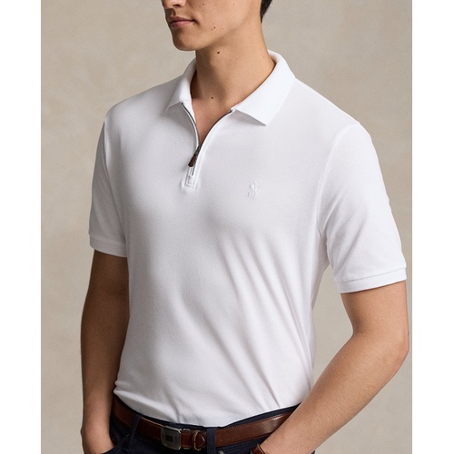 폴로 랄프로렌 Mens Classic Fit Stretch Mesh Zip Polo Shirt