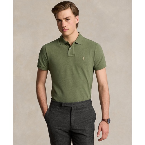 폴로 랄프로렌 Mens Cotton Custom Slim Fit Mesh Polo Shirt