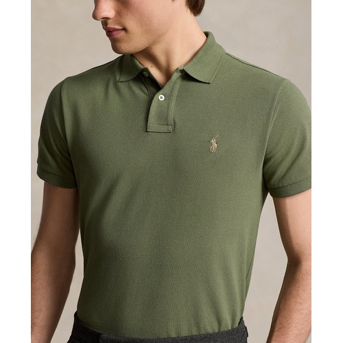 폴로 랄프로렌 Mens Cotton Custom Slim Fit Mesh Polo Shirt