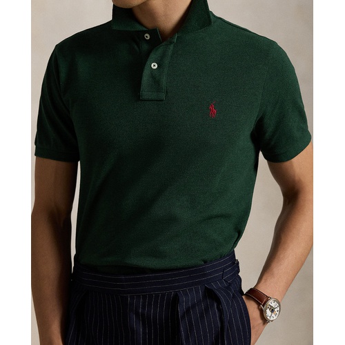 폴로 랄프로렌 Mens Cotton Custom Slim Fit Mesh Polo Shirt