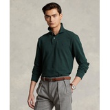 Mens Classic Fit Long Sleeve Mesh Polo