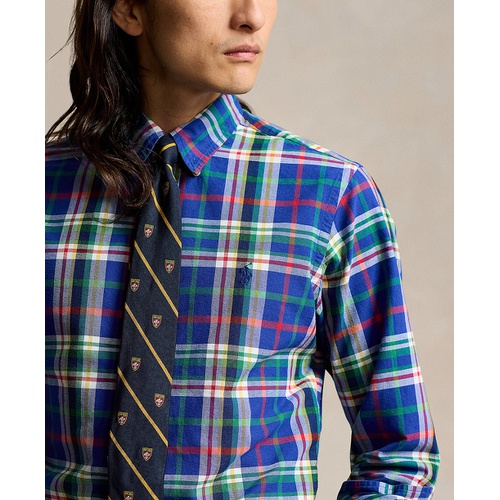 폴로 랄프로렌 Mens Classic Fit Plaid Oxford Shirt