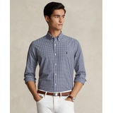 Mens Classic Fit Gingham Stretch Poplin Shirt