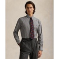 Mens Classic Fit Gingham Stretch Poplin Shirt