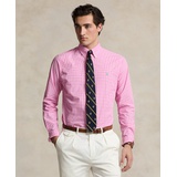 Mens Classic Fit Gingham Stretch Poplin Shirt