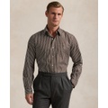 Mens Classic Fit Gingham Stretch Poplin Shirt