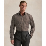 Mens Classic Fit Gingham Stretch Poplin Shirt