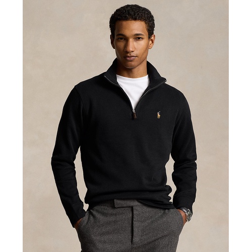 폴로 랄프로렌 Mens Estate Rib Cotton Quarter Zip Pullover