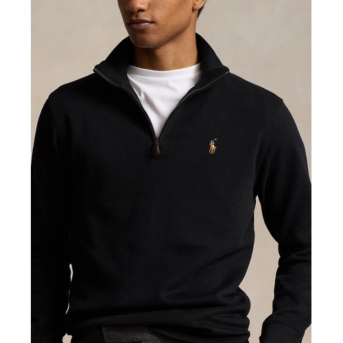 폴로 랄프로렌 Mens Estate Rib Cotton Quarter Zip Pullover