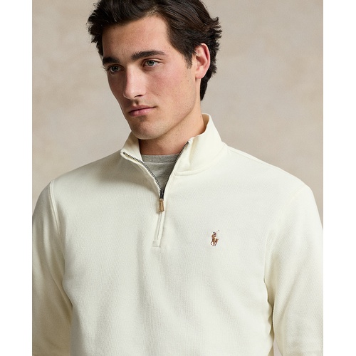 폴로 랄프로렌 Mens Estate Rib Cotton Quarter Zip Pullover