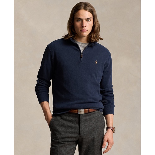 폴로 랄프로렌 Mens Estate Rib Cotton Quarter Zip Pullover