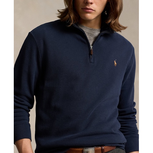 폴로 랄프로렌 Mens Estate Rib Cotton Quarter Zip Pullover