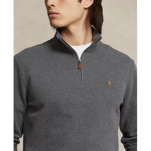 폴로 랄프로렌 Mens Estate Rib Cotton Quarter Zip Pullover