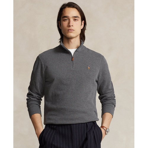 폴로 랄프로렌 Mens Estate Rib Cotton Quarter Zip Pullover