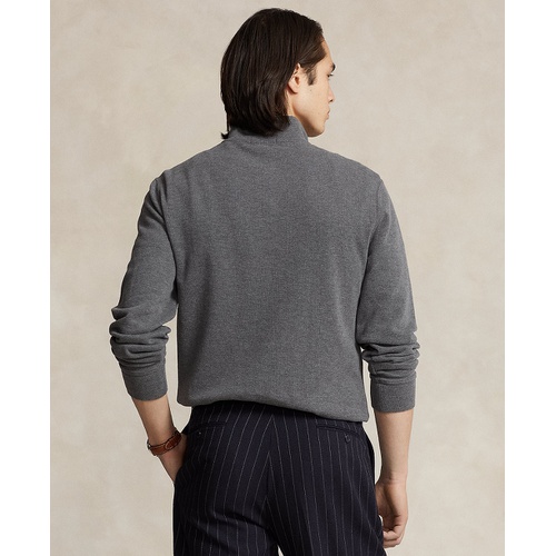 폴로 랄프로렌 Mens Estate Rib Cotton Quarter Zip Pullover