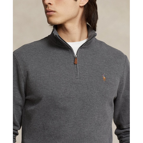 폴로 랄프로렌 Mens Estate Rib Cotton Quarter Zip Pullover