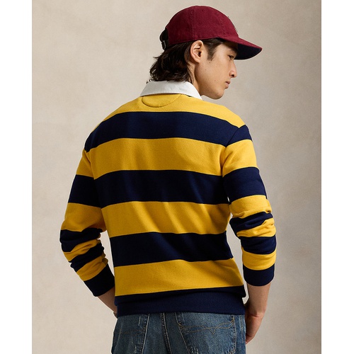 폴로 랄프로렌 Mens Striped Fleece Rugby Sweatshirt