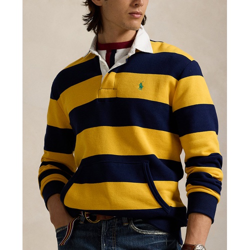 폴로 랄프로렌 Mens Striped Fleece Rugby Sweatshirt