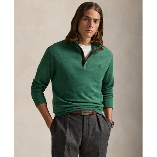 폴로 랄프로렌 Mens Luxury Jersey Quarter Zip Pullover