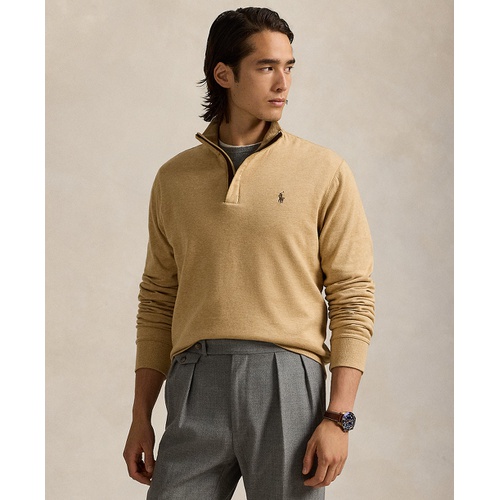 폴로 랄프로렌 Mens Luxury Jersey Quarter Zip Pullover