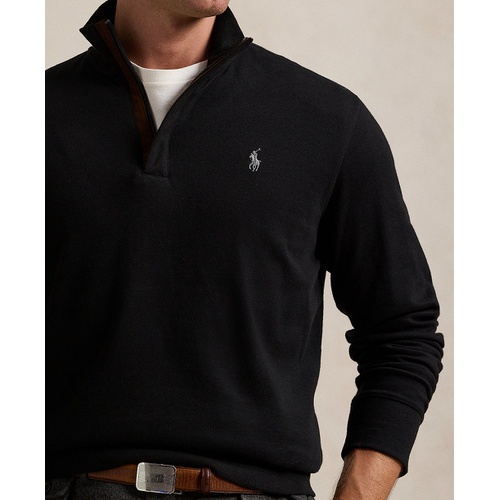 폴로 랄프로렌 Mens Luxury Jersey Quarter Zip Pullover