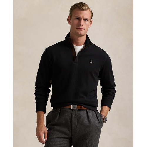 폴로 랄프로렌 Mens Luxury Jersey Quarter Zip Pullover