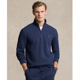 Mens Double Knit Mesh Quarter Zip Pullover