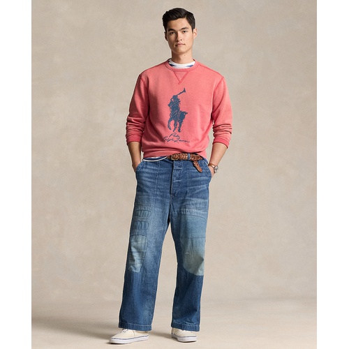 폴로 랄프로렌 Mens Big Pony Garment Dyed Fleece Sweatshirt