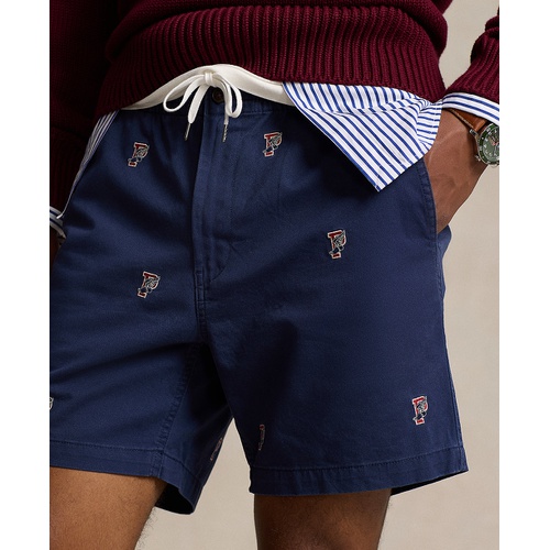 폴로 랄프로렌 Mens 6 Inch Polo Prepster P Wing Shorts