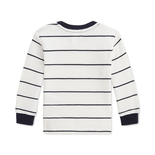 폴로 랄프로렌 Baby Cotton Striped Waffle Knit Tee