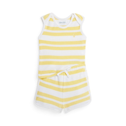 폴로 랄프로렌 Baby Boys Striped Terry Tank and Shorts Set