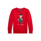 Toddler and Little Girls Polo Bear Fleece Sweatshirt