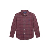 Toddler and Little Boys Plaid Cotton Poplin Shirt