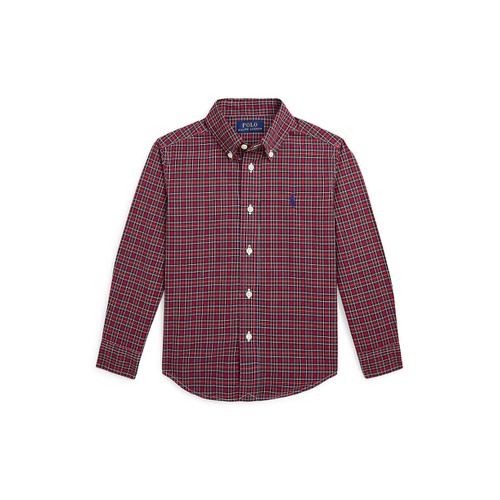 폴로 랄프로렌 Toddler and Little Boys Plaid Cotton Poplin Shirt