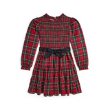 Big Girls Plaid Smocked Cotton Jersey Dress