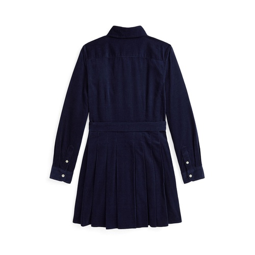 폴로 랄프로렌 Big Girls Belted Pleated Corduroy Shirtdress