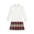 Big Girls Plaid Skirt Ponte Dress