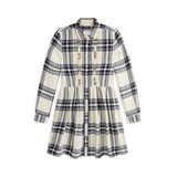 Big Girls Plaid Cotton Twill Shirtdress