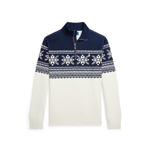 폴로 랄프로렌 Big Boys Snowflake Double Knit Pullover Sweatshirt