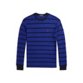 Big Boys Striped Waffle Cotton Long Sleeve Tee