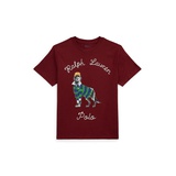 Big Boys Dog Print Cotton Jersey Tee